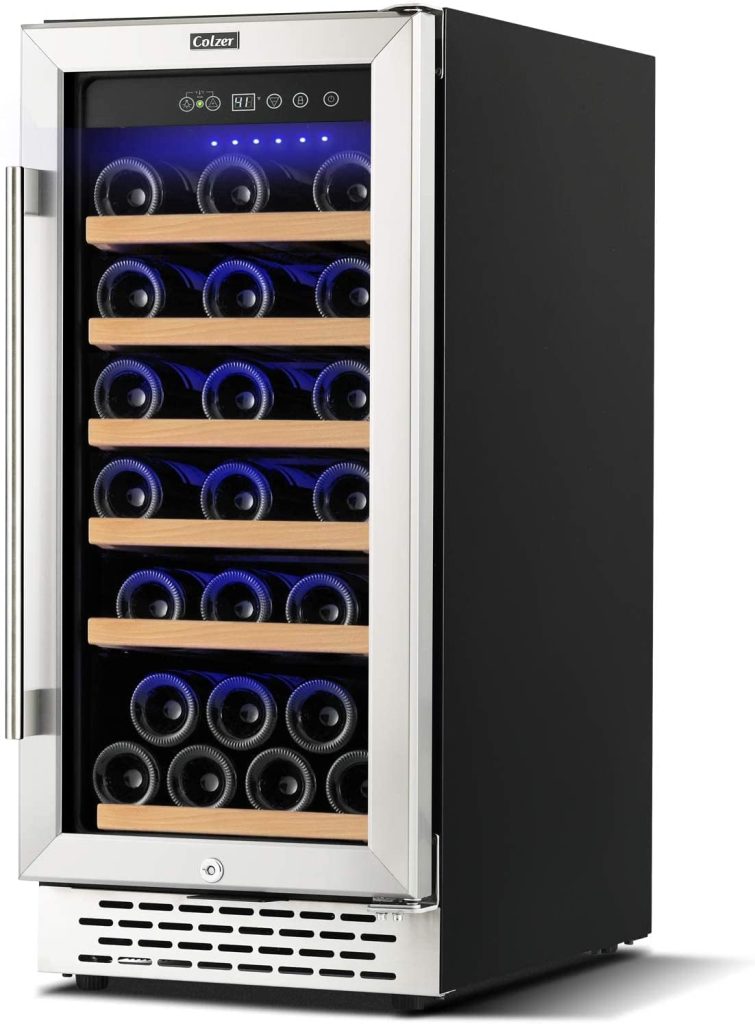 COLZER 15 Inch Single Zone Wine Cooler Refrigerator