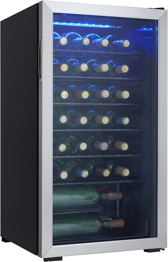 Danby DWC93BLSDB 36 Bottle Freestanding Wine Cooler