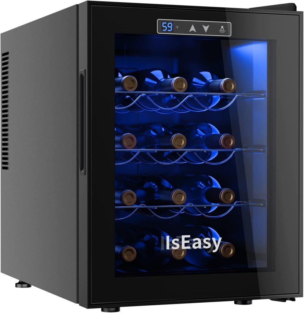 IsEasy 12 Bottle Mini Wine Cooler Refrigerator