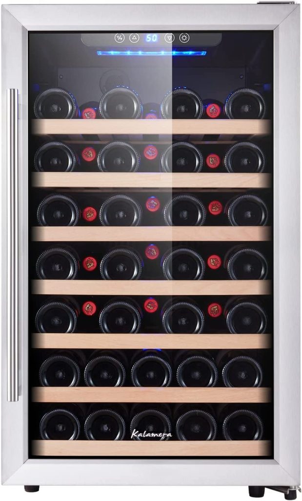 Kalamera KRC-52SZF 50 Bottle Single Zone Wine Refrigerator 