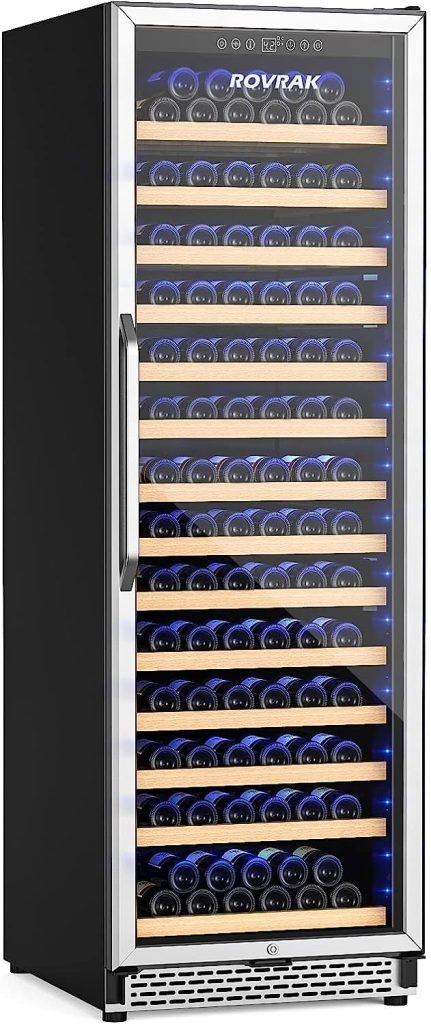 ROVRAk Advanced  154 Bottle Large Capacity Wine Cooler Refrigerator