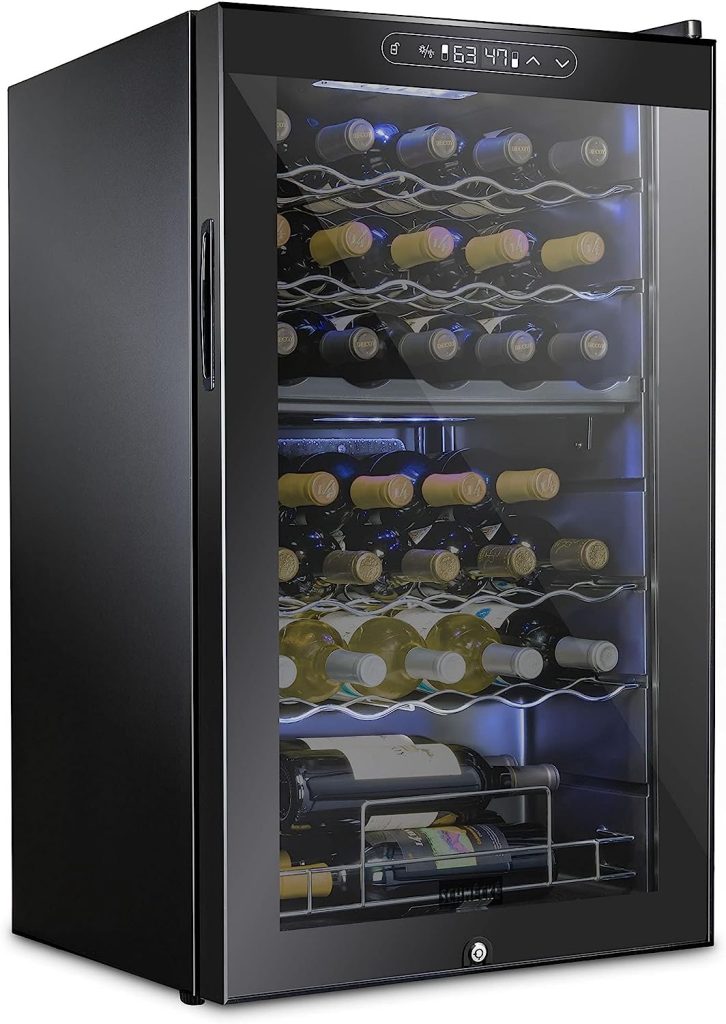 SCHMECKE 33 Bottle Dual Zone Freestanding Wine Cellar