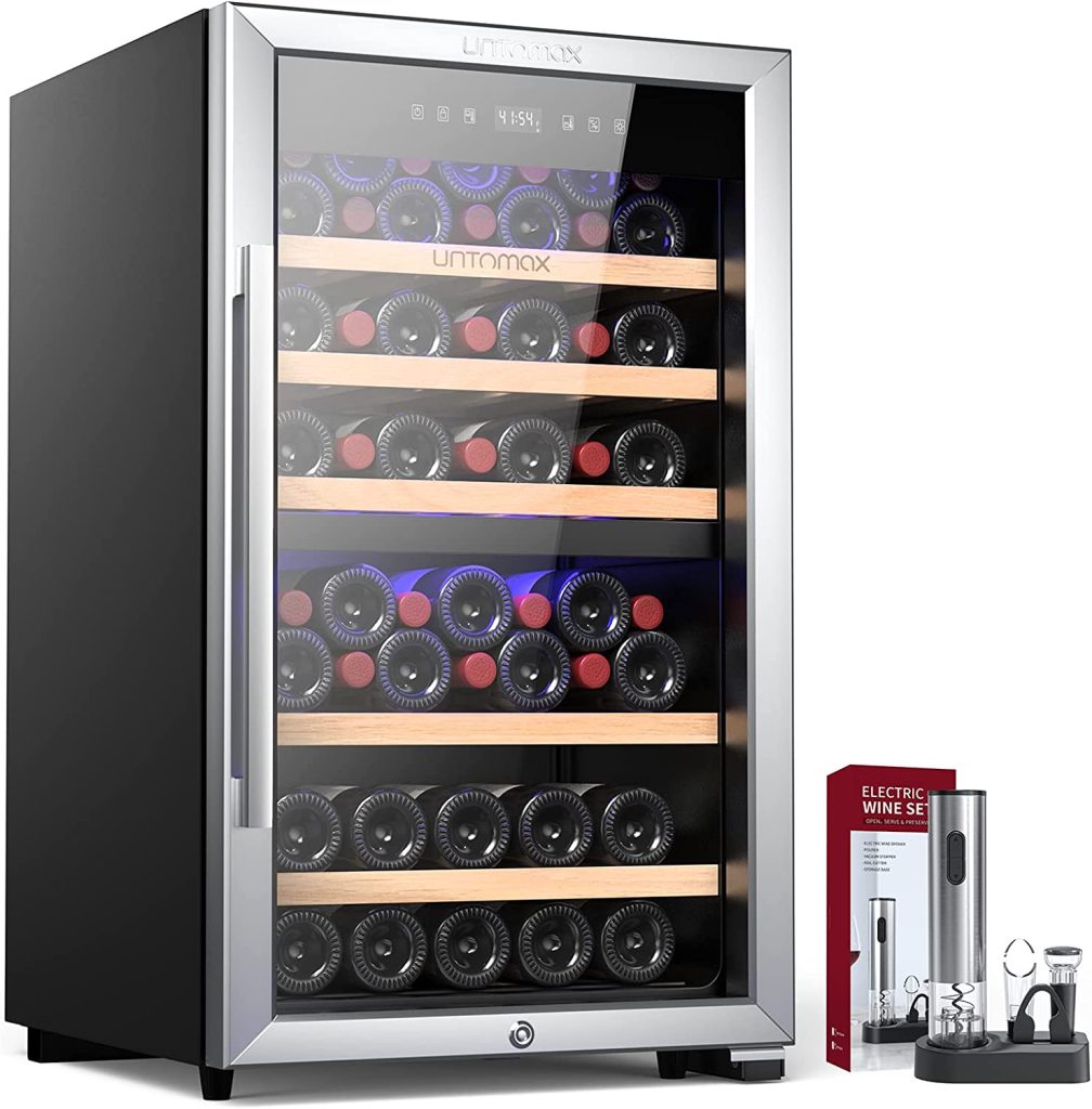 UNTOMAX 52 Bottles Freestanding Wine Fridge