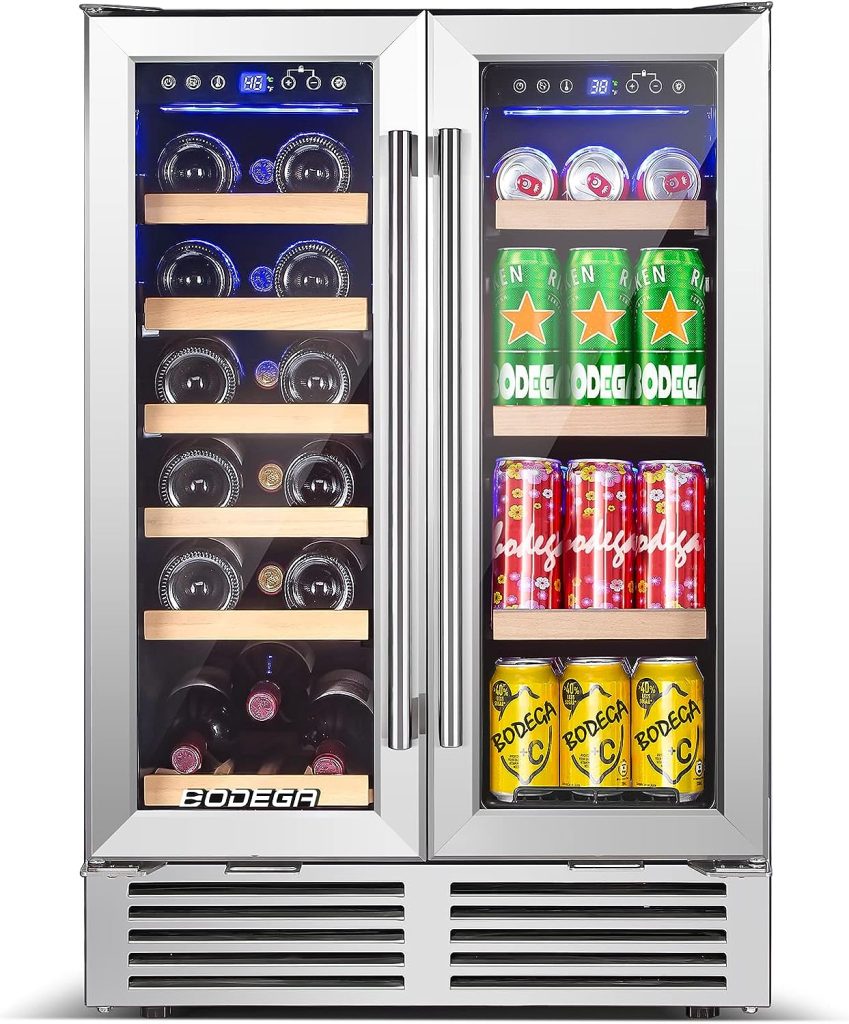 BODEGA 24 Inch Dual Zone Wine and Beverage Refrigerator