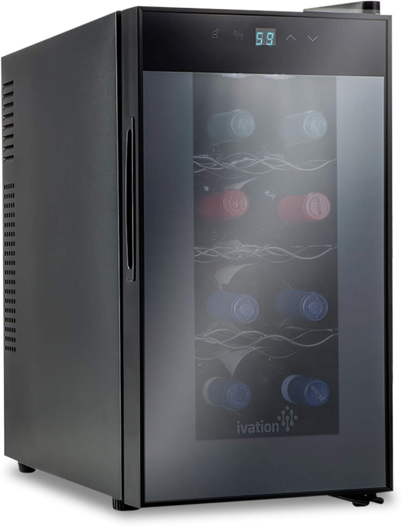 Ivation 8 Bottle Red And White Wine Thermoelectric Wine Cooler