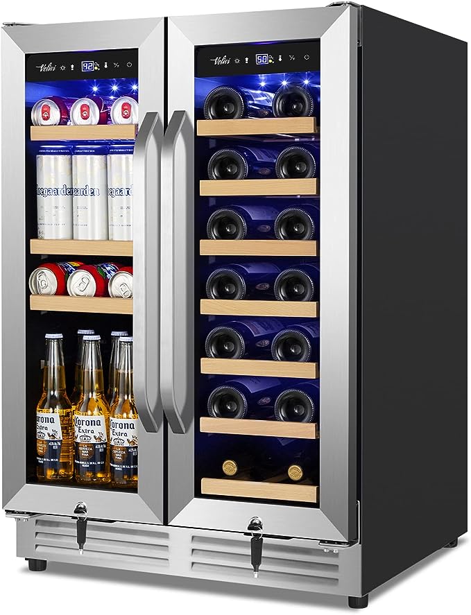 Velivi Dual Zone Wine and Beverage Cooler