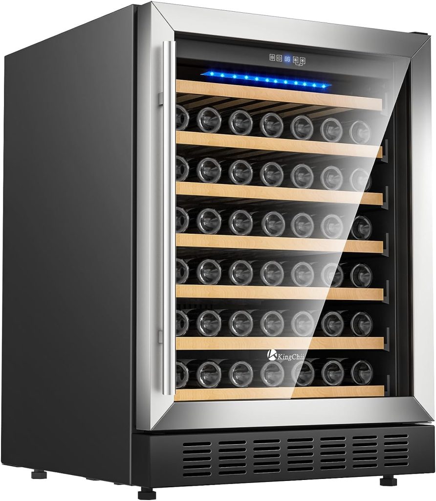 KingChii 24 Inch 46 Bottle Wine Cooler Refrigerator Reviews