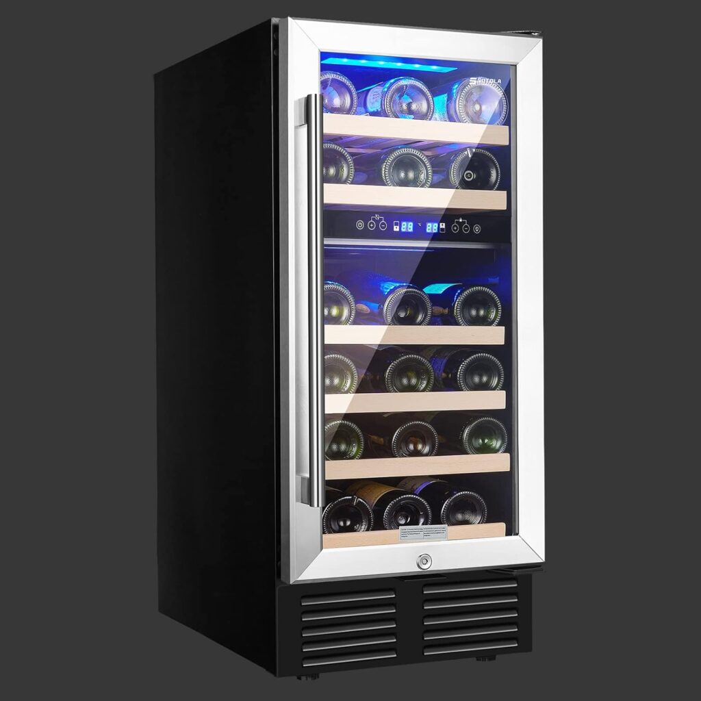 Voohek 15 Inch 28 Bottle Dual Zone Wine Cooler Review