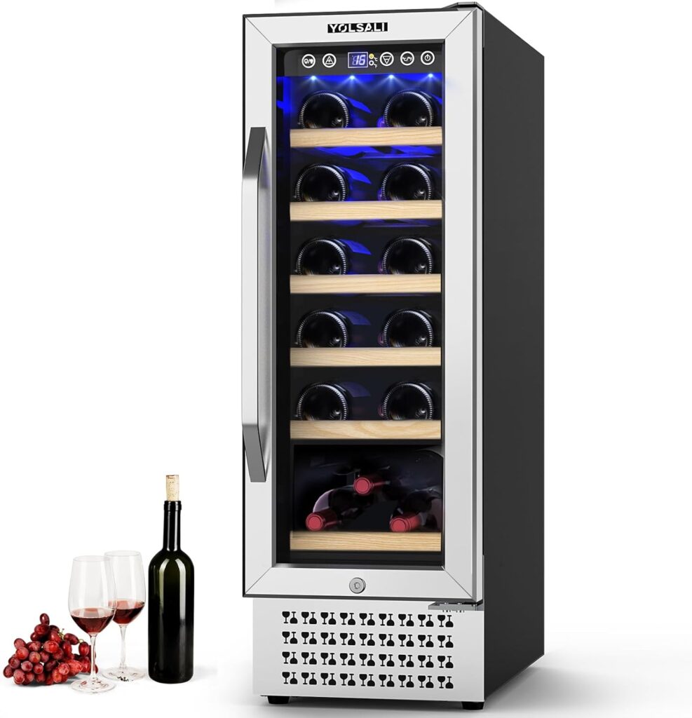 Yolsali 12 Inch 18 Bottle Wine Cooler Refrigerators Review